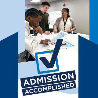 Admission Accomplished graphic