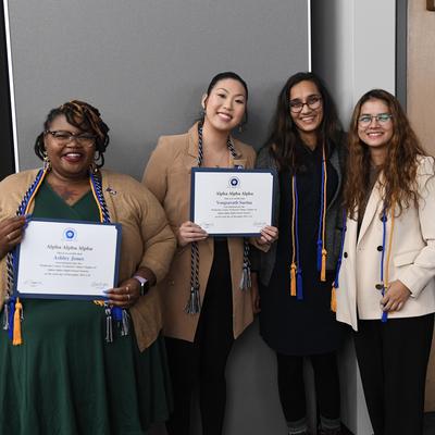 Students at Awards Ceremony