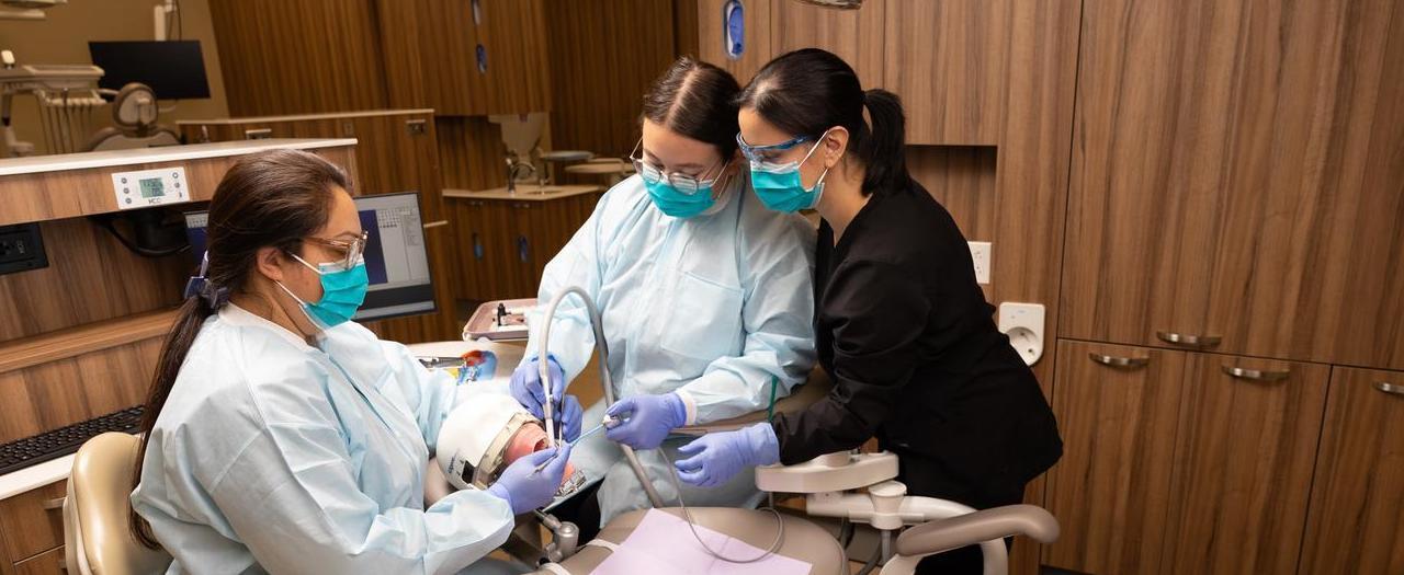 Students in WCTC Dental Clinic